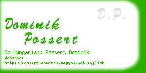 dominik possert business card